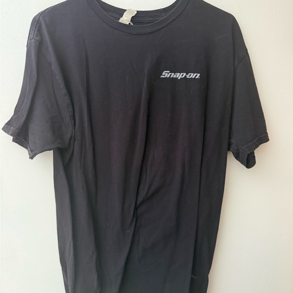 Snap-on Black Men's T-Shirt